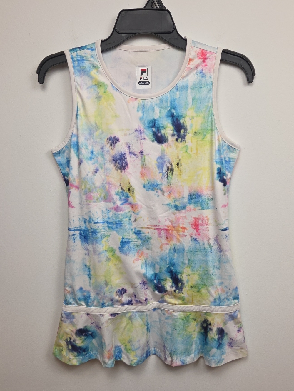 Fila Youth Girls Core Rainbow Tie Dye Athletic Wear Tennis Dress - Size L 12/14